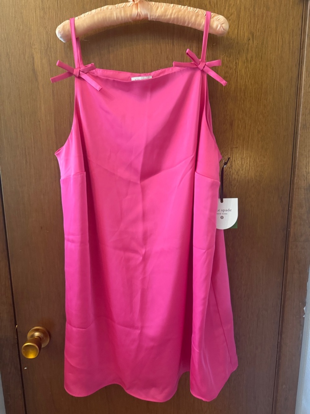 kate spade Bright Pink Tie-Shoulder Mini Dress